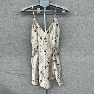 Frederick’s of Hollywood vintage satin floral slip dress Nightgown Size Small